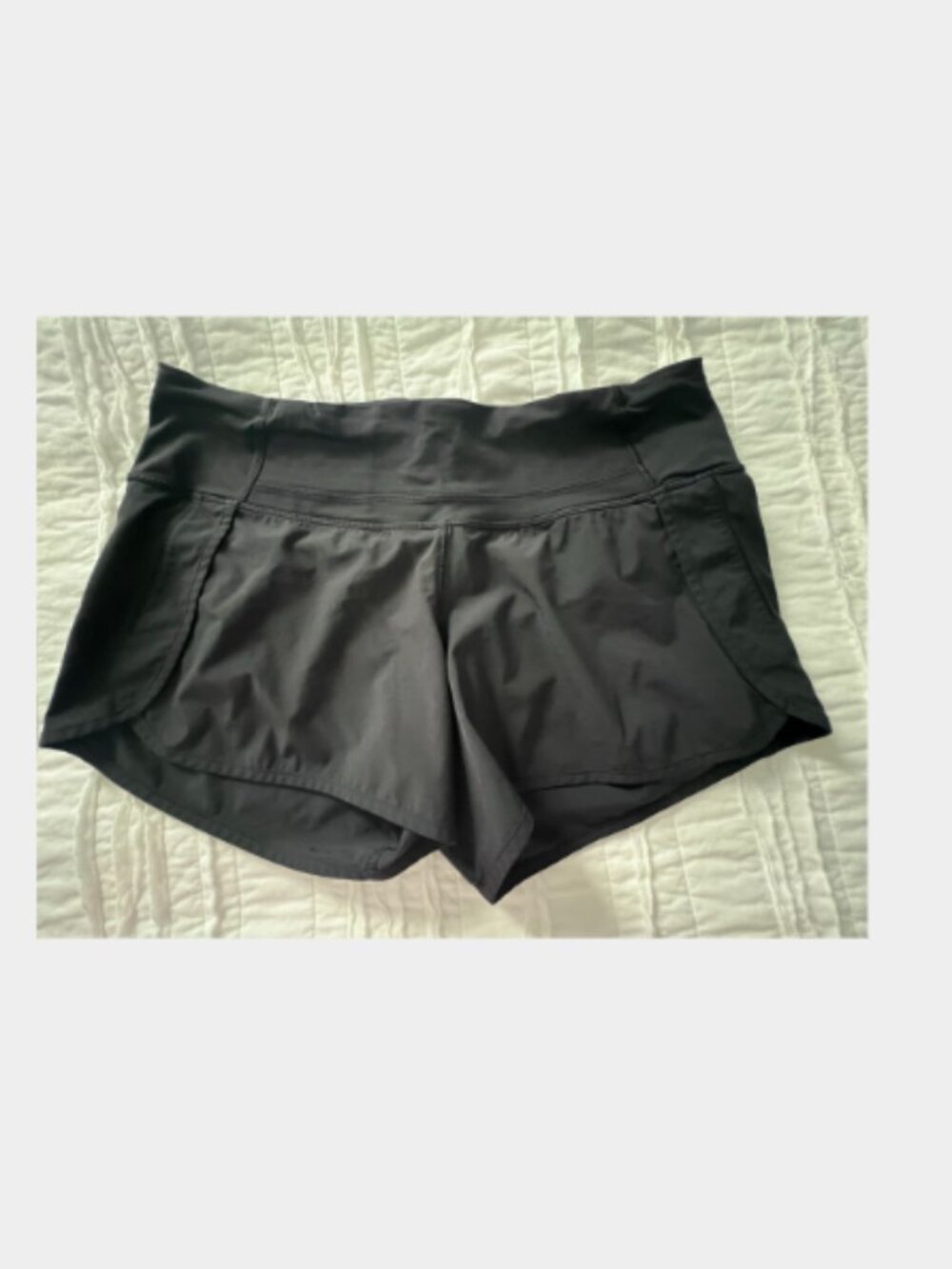 Lululemon Speed Up High-Rise Lined Short 4" - Black - Size 8